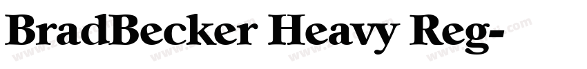 BradBecker Heavy Reg字体转换